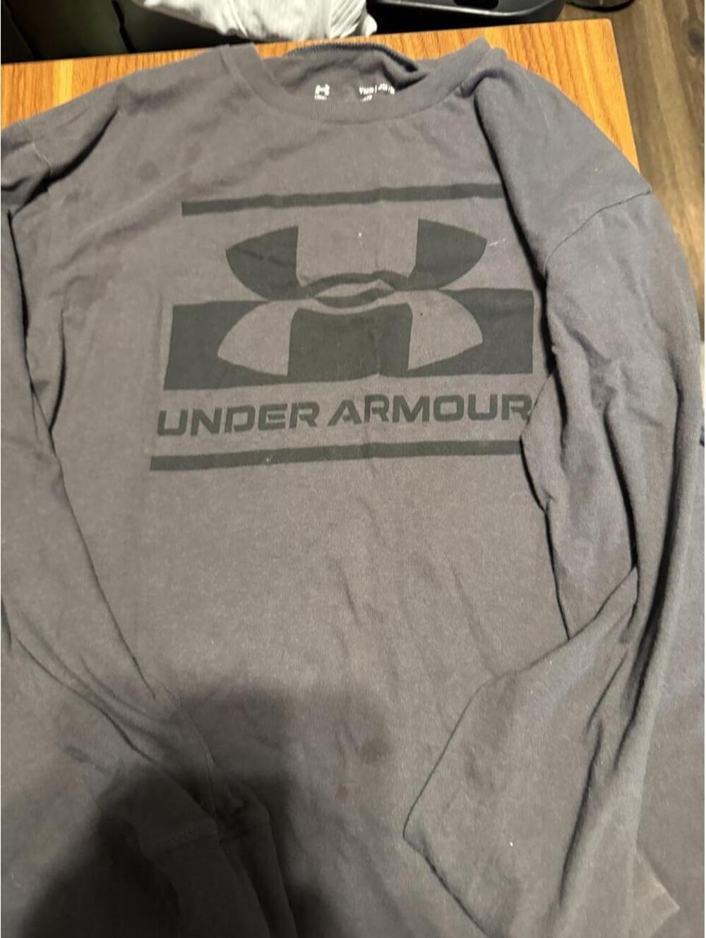 Under Armour Kid's Black and Grey Shirt